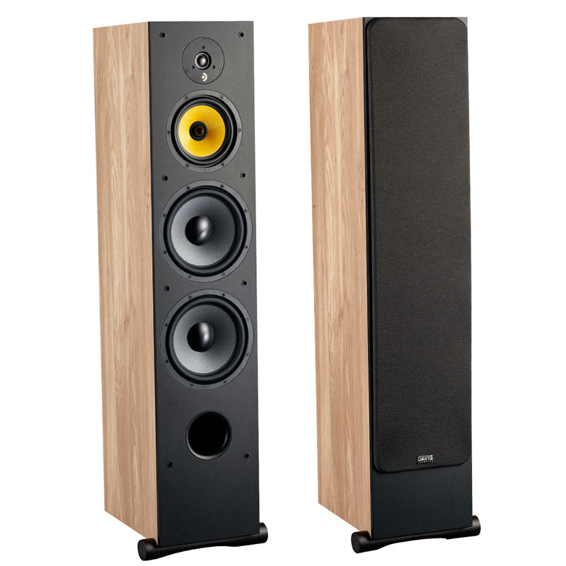 Davis Ariane 9 rovere coppia diffusori 3 vie da pavimento