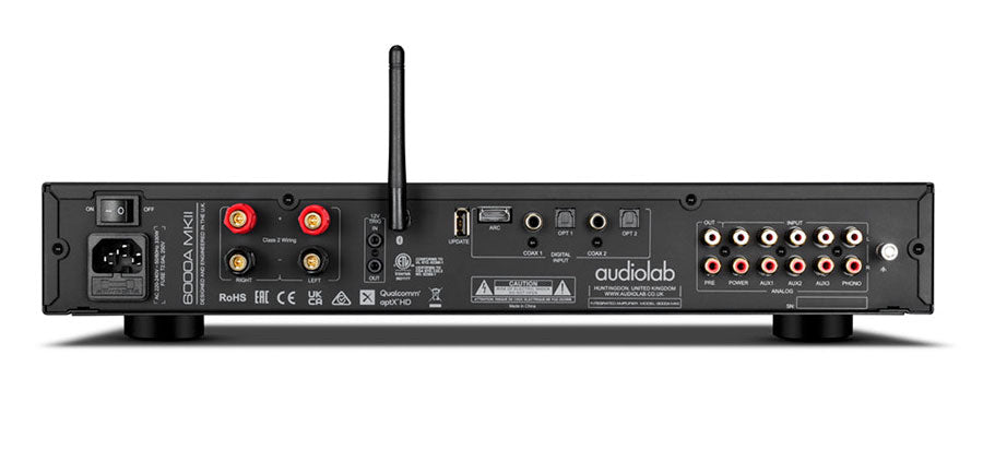 Audiolab 6000A MKII nero amplificatore 2x50 watt DAC ESS Sabre ES9038Q2M
