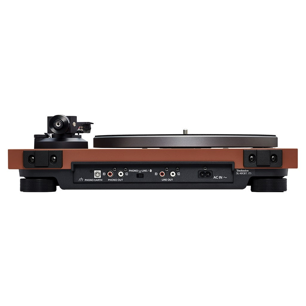 Technics SL-40CBT terracotta giradischi trazione diretta e bluetooth