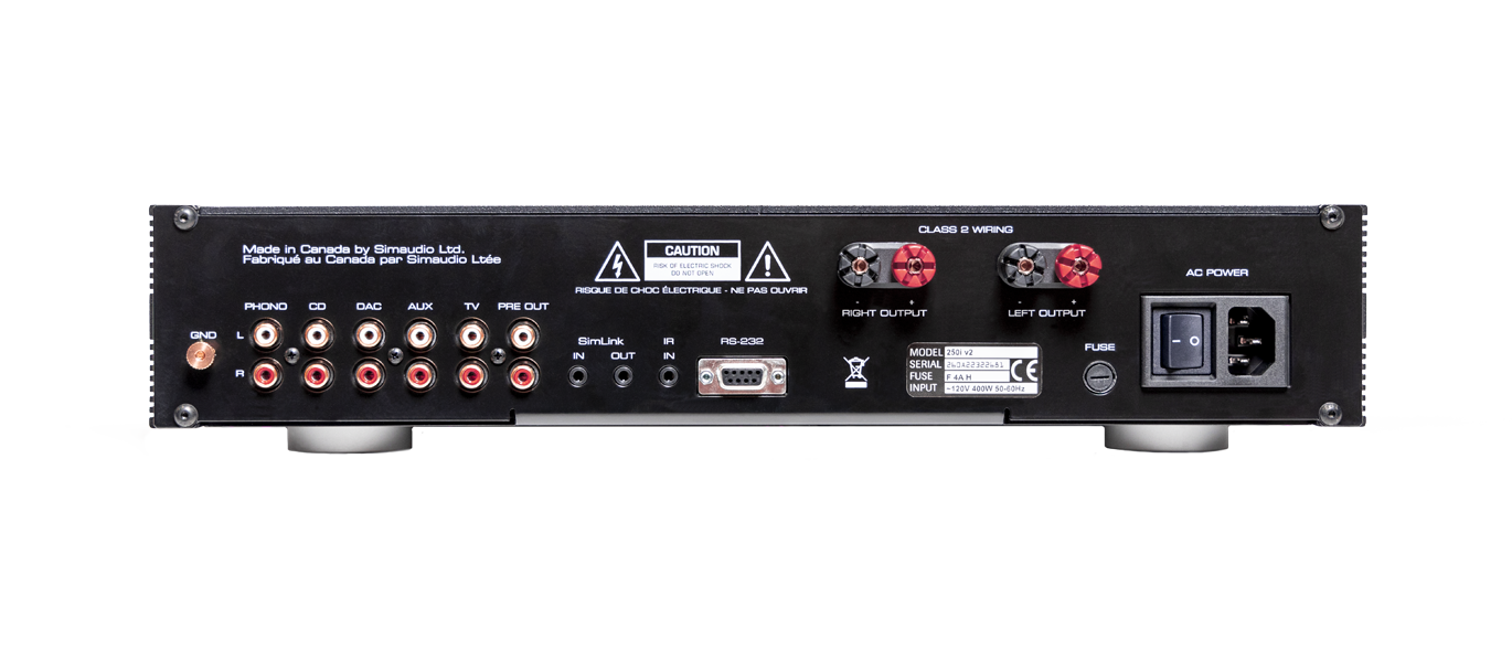 Moon 250i V2 nero amplificatore integrato 2x50 watt con phono