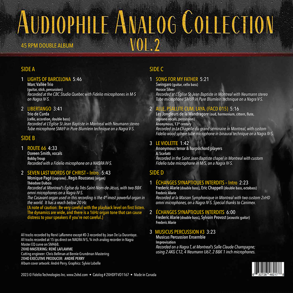 2xHD Audiophile Analog Collection VOL.2 DOPPIO LP 45 giri