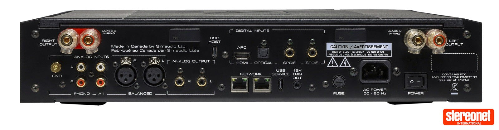 Moon 371 nero amplificatore stereo con streaming incorporato
