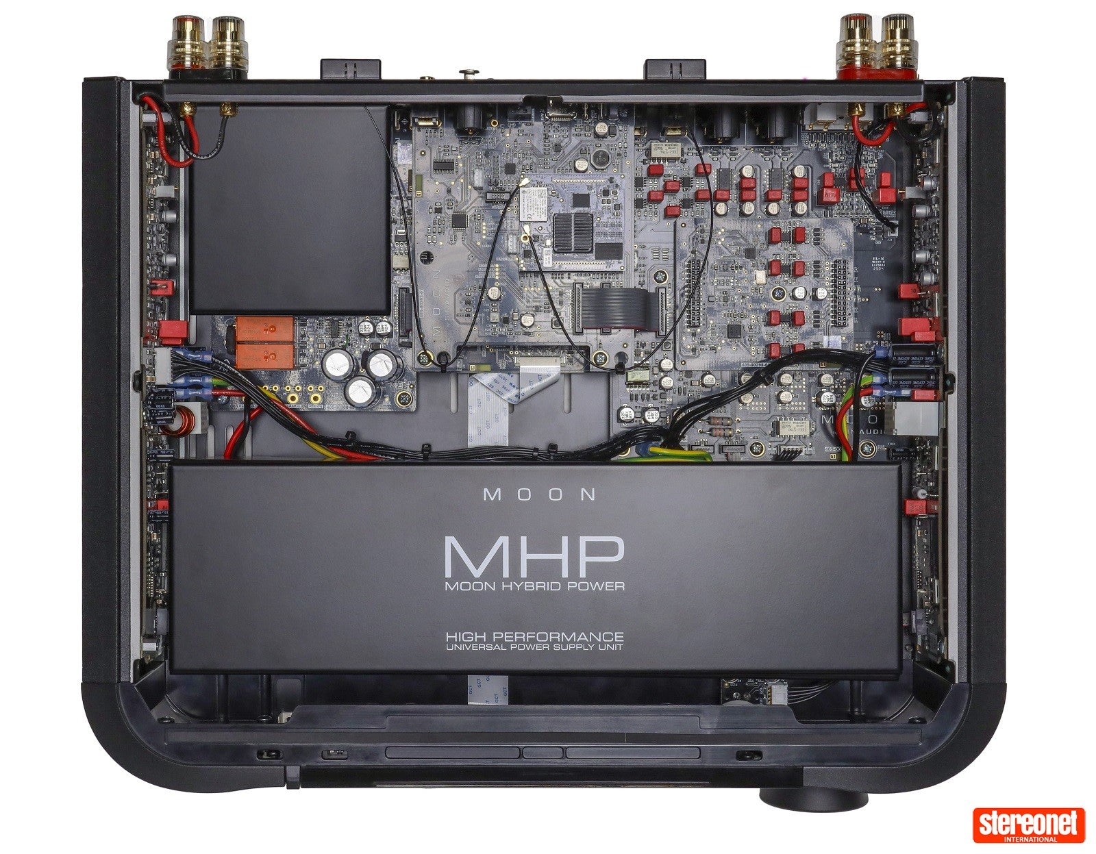 Moon 371 silver amplificatore stereo con streaming incorporato