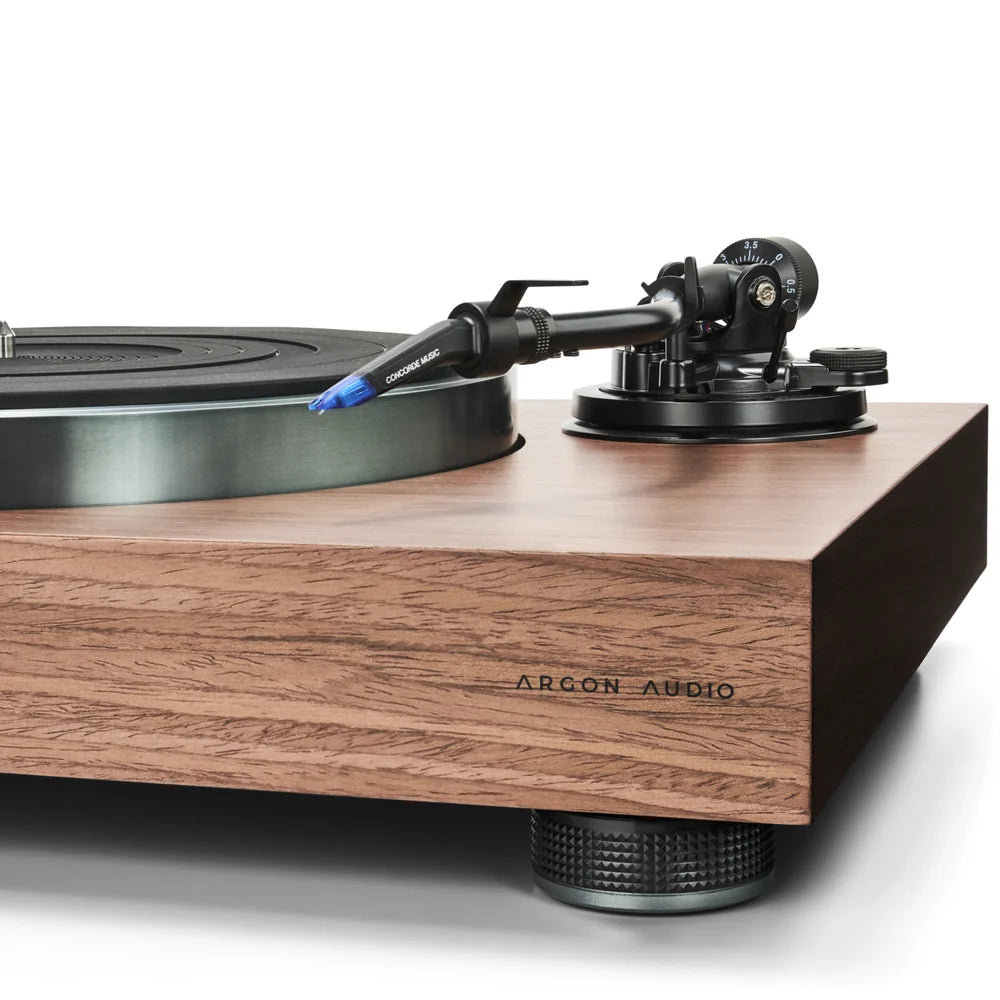 Argon Audio Aurora walnut giradischi trazione diretta braccio a S