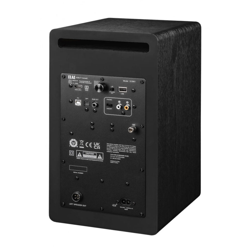 Elac Debut Connex DCB61 noce Diffusori Attivi con DAC integrato e HDMI eARC
