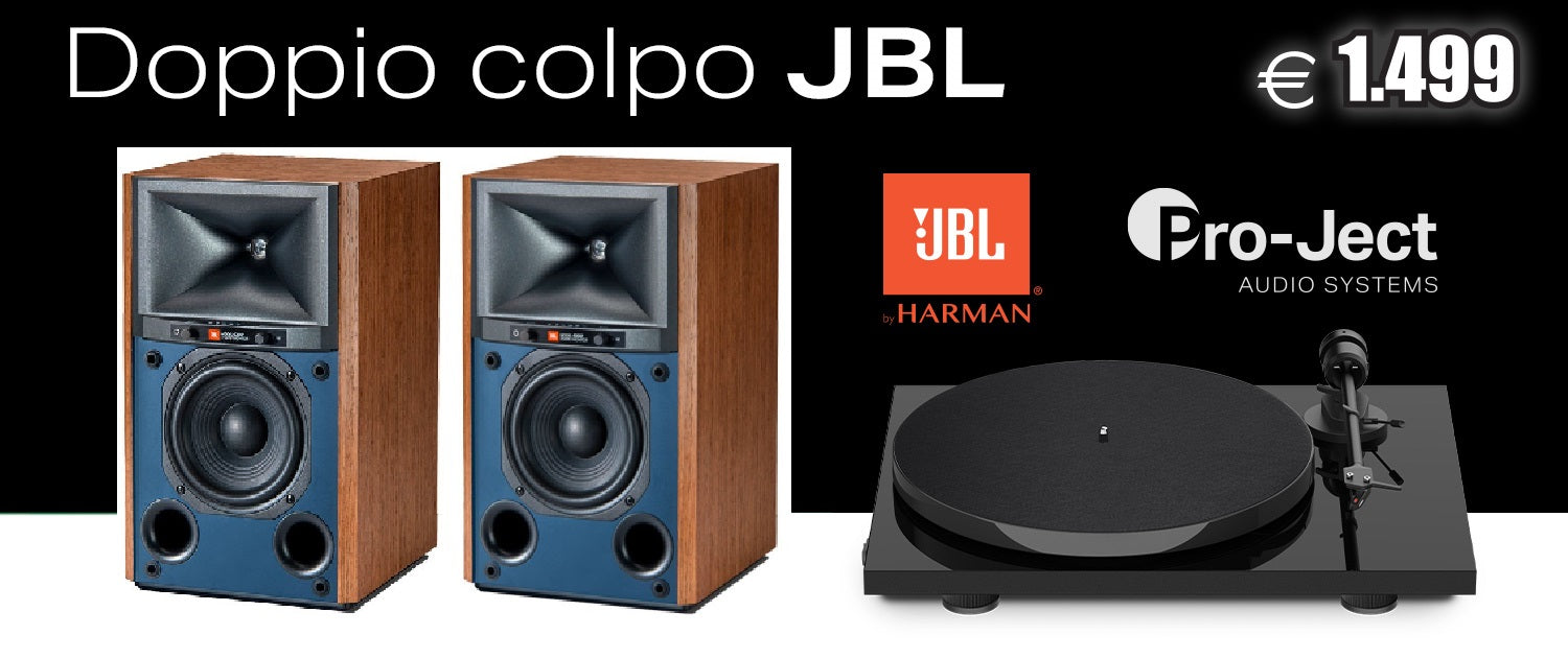 JBL 4305P diffusori attivi + project E1 phono giradischi PROMO