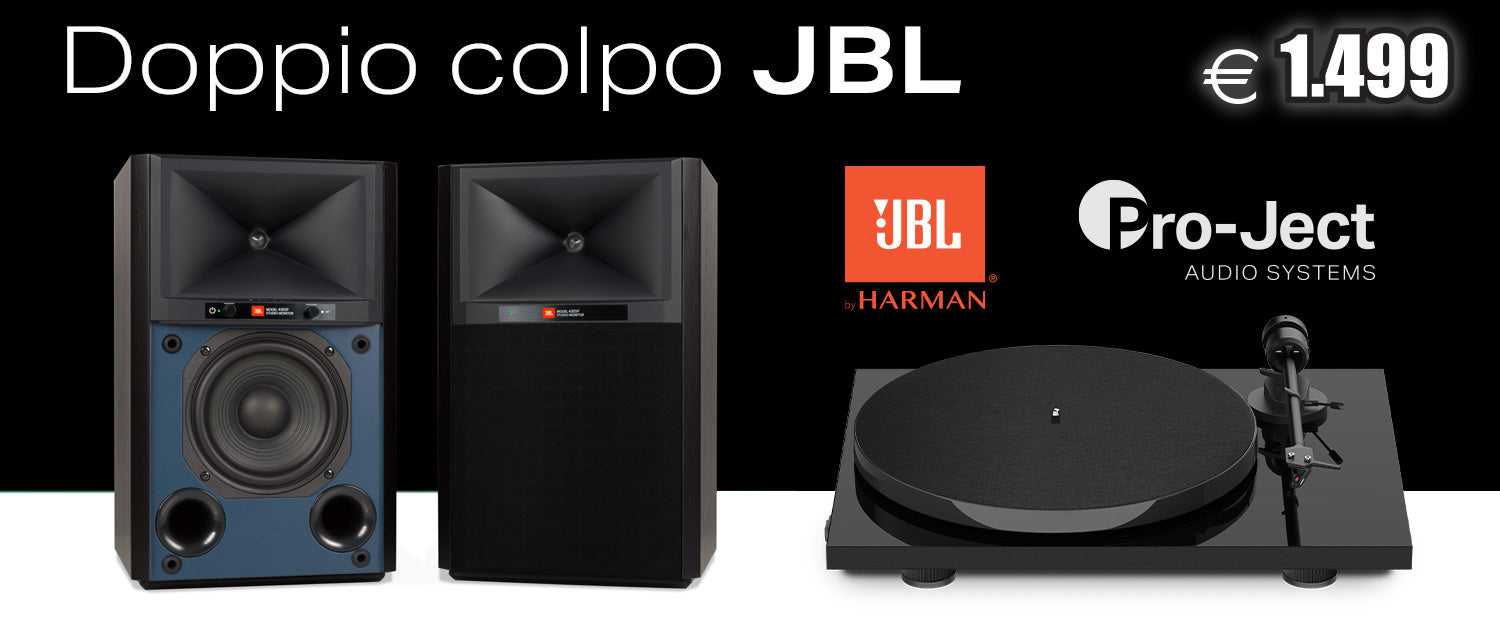 JBL 4305P diffusori attivi + project E1 phono giradischi PROMO