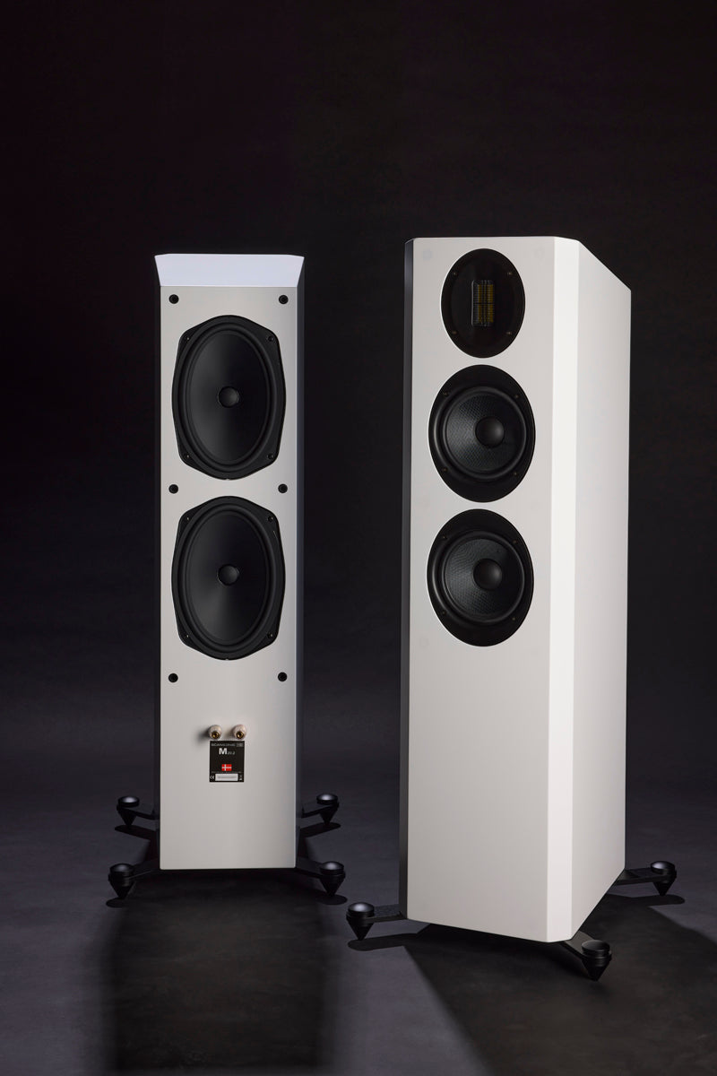 Scansonic M20.2 bianche diffusori pavimento 2 vie con radiatore passivo