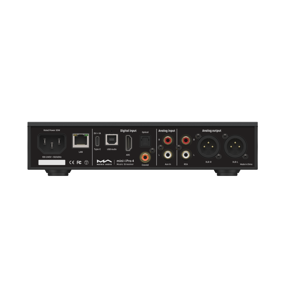 Matrix Audio MINI-I PRO 4 nero Streamer di rete wi-fi con DAC integrato e amplificatore cuffie
