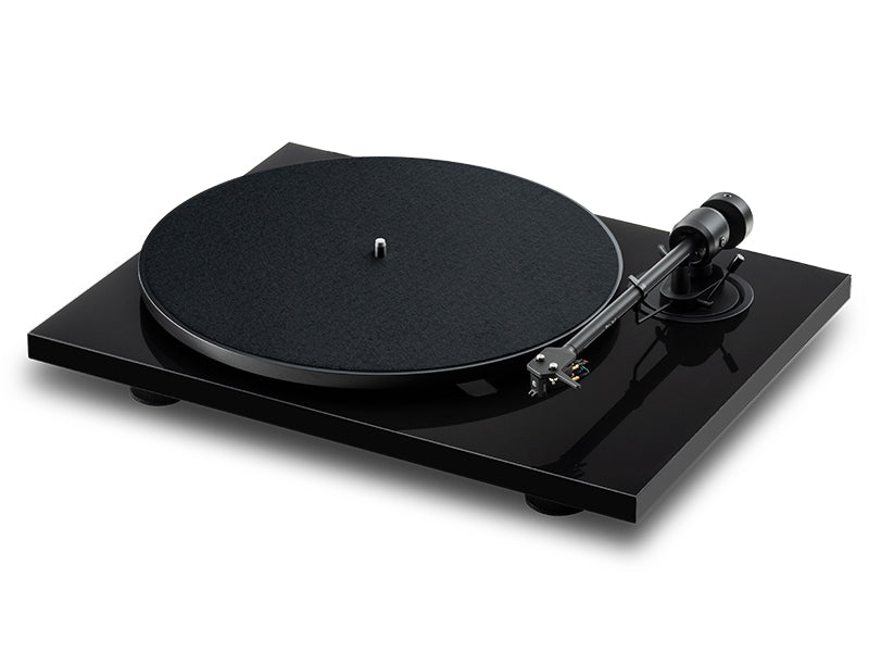 Pro-Ject E1.2 Phono nero laccato giradischi a cinghia con testina Pick IT MM E