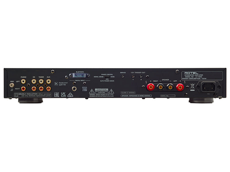 Rotel A11 MKII nero amplificatore integrato 2x50 watt con DAC e BT