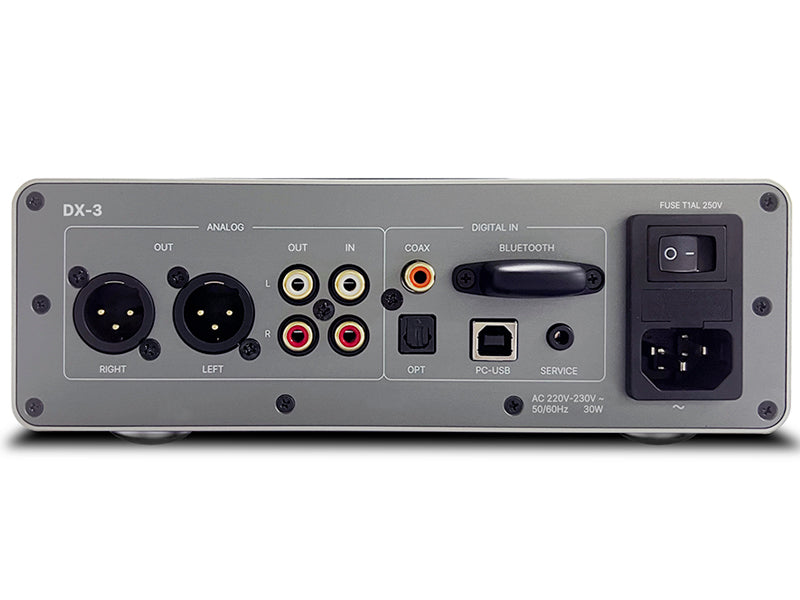 Rotel DX3 nero amplificatore cuffie DAC e Preamplificatore