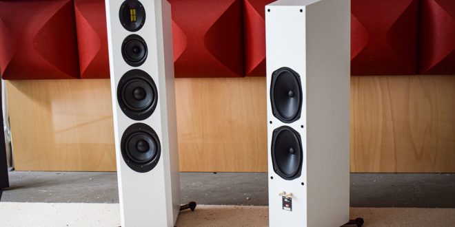 Scansonic M30.2 bianche diffusori pavimento 3 vie con radiatore passivo