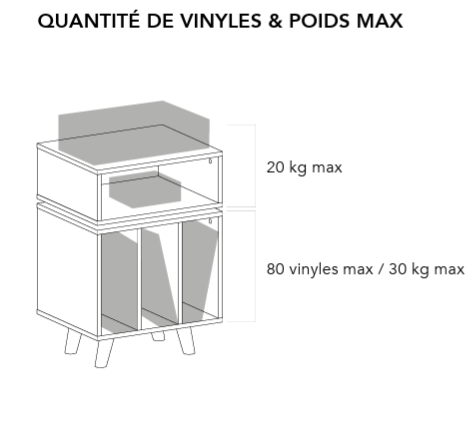 Norstone STOCKHOLM 700 White - Clear Oak MOBILE