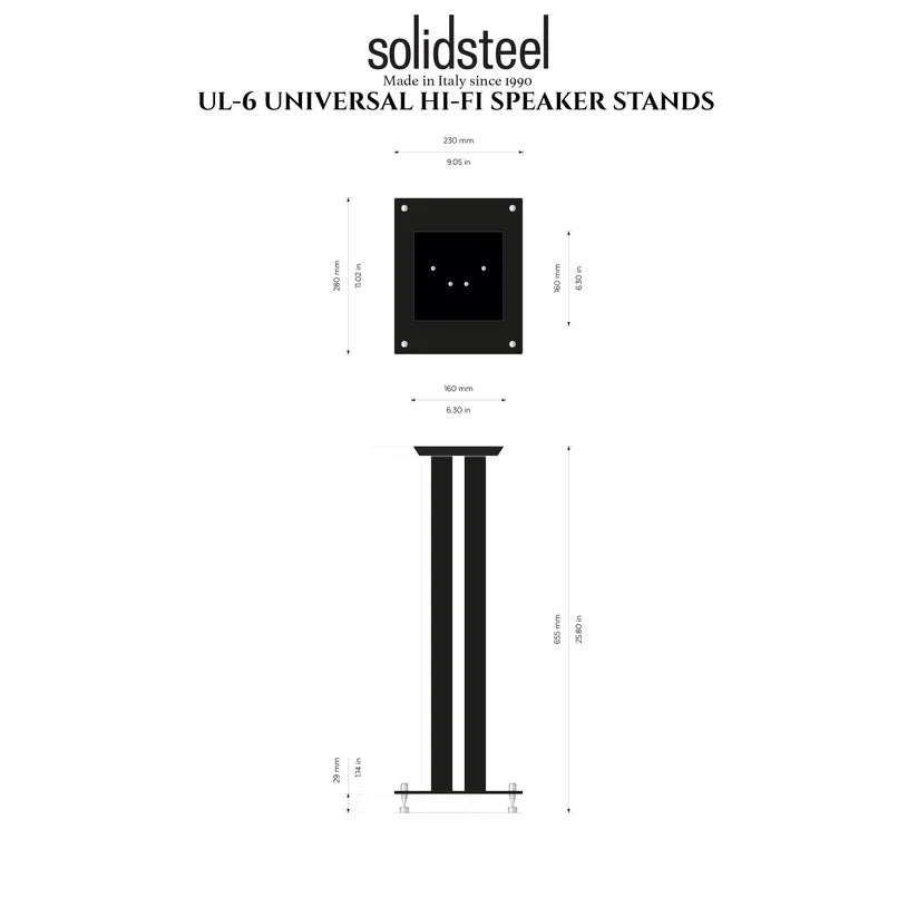 Solidsteel UL-6 coppia stand per diffusori