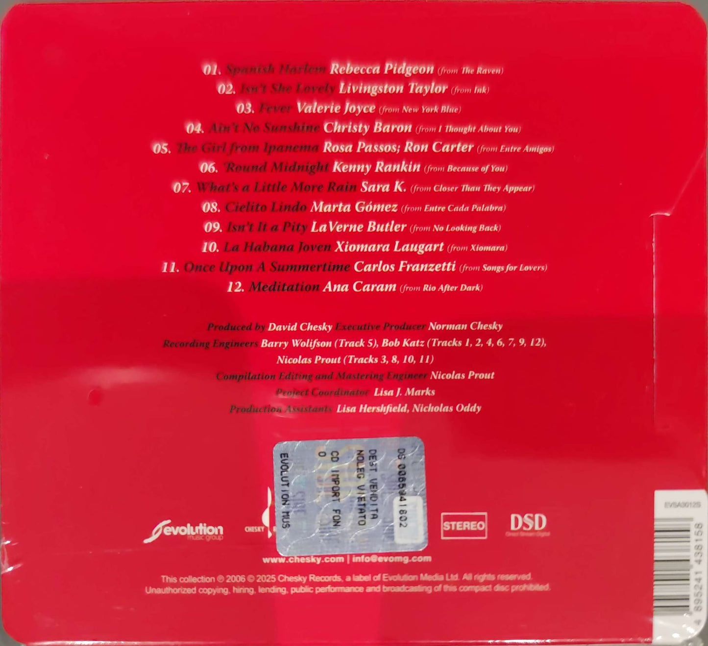 The World'S Greatest Audiophile Vocal Rec. VOLUME 1