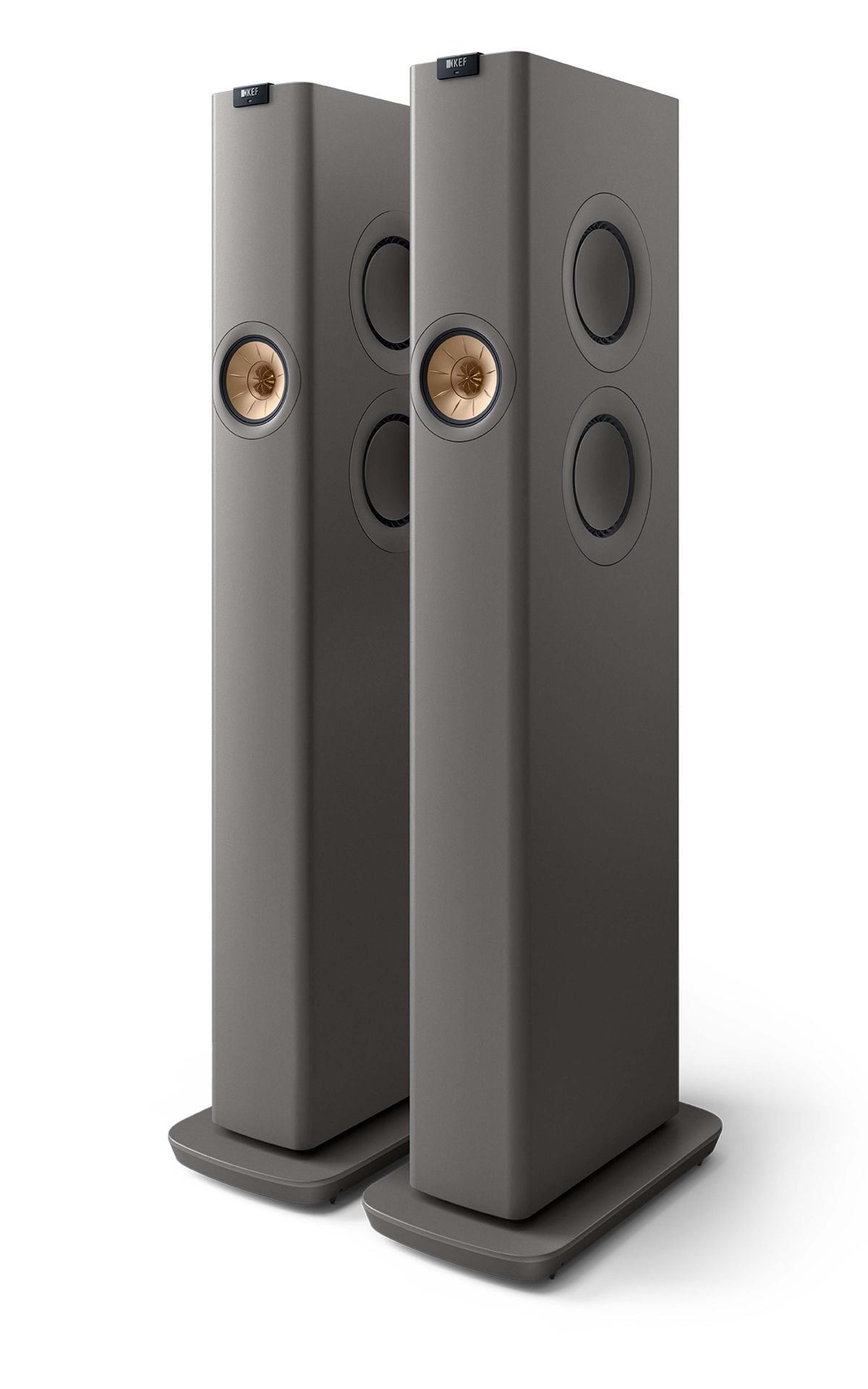 Kef LS60 grigio titanio diffusori 3 vie attivi wireless