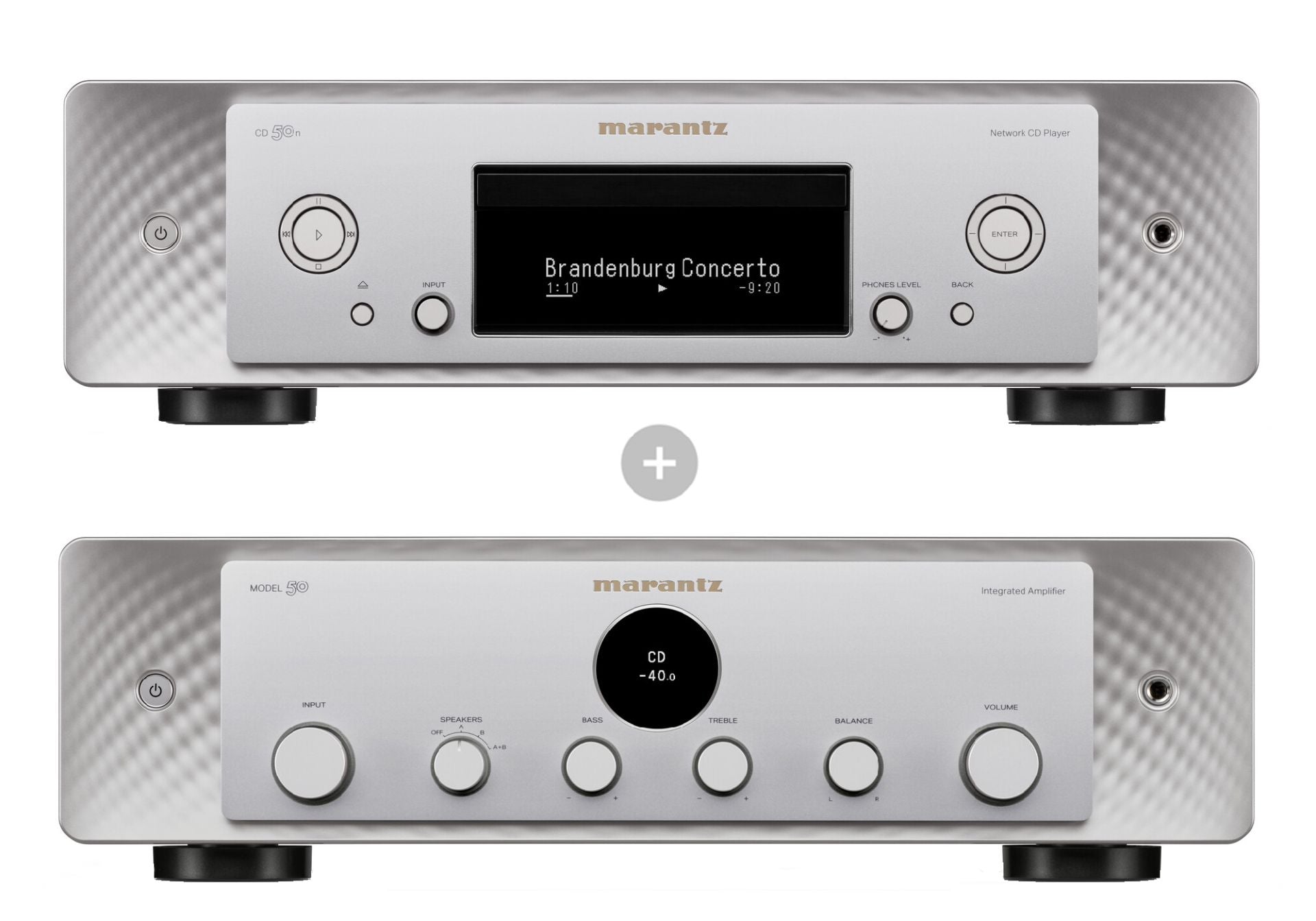 Marantz model 50 bundle silver amplificatore + lettore cd