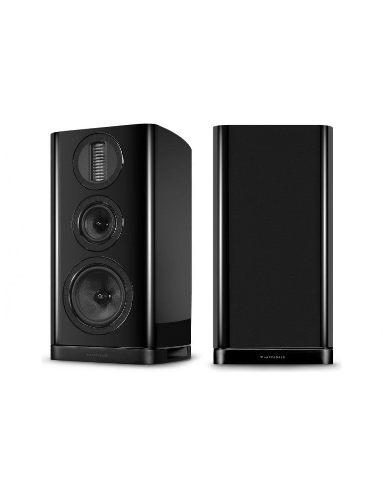 Wharfedale Aura 2 nero laccato diffusori da stand 3 vie tweeter AMT
