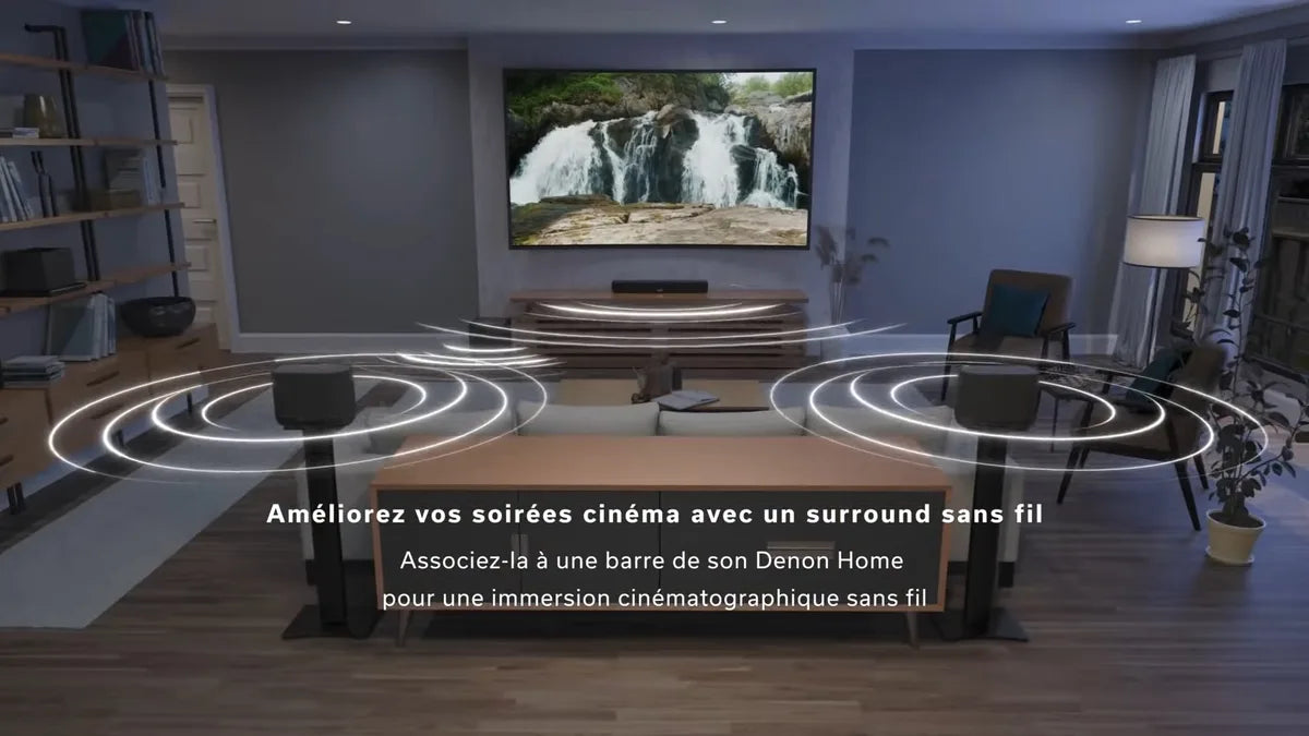 Denon Home 400 nero speaker wireless e multi-room con Dolby Atmos