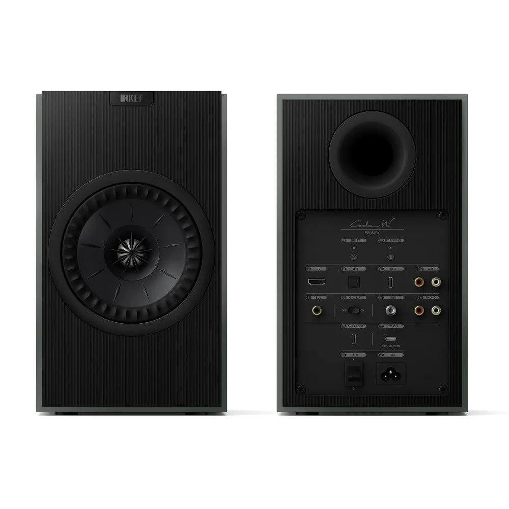 Kef Coda W moss green coppia diffusori attivi