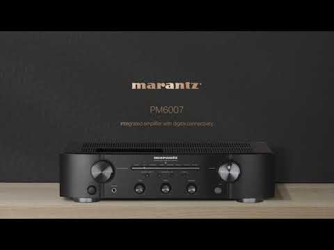 Carica il video: Marantz PM6007 nero integrato 2 x 45 Watt DAC AK4490 ingresso fono