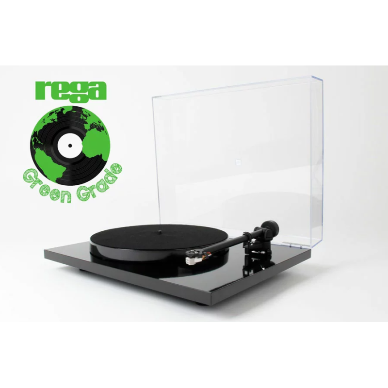 Rega Planar 1 Eco green grade giradischi nero laccato completo