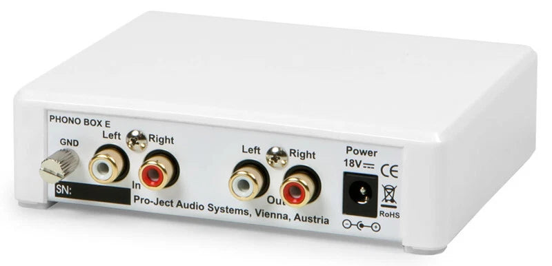 PRO-JECT PHONO BOX E BIANCO PRE PHONO MM UNIVERSALE NUOVO GARANZIA UFFICIALE ITALIA