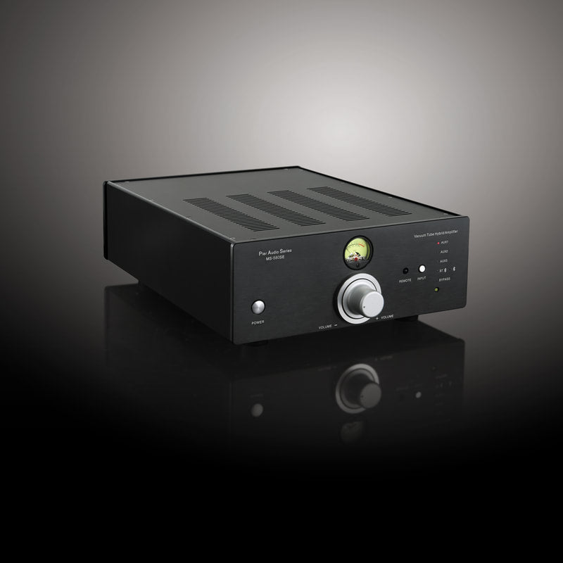 Pier Audio MS580SE nero amplificatore ibrido valvole stato solido