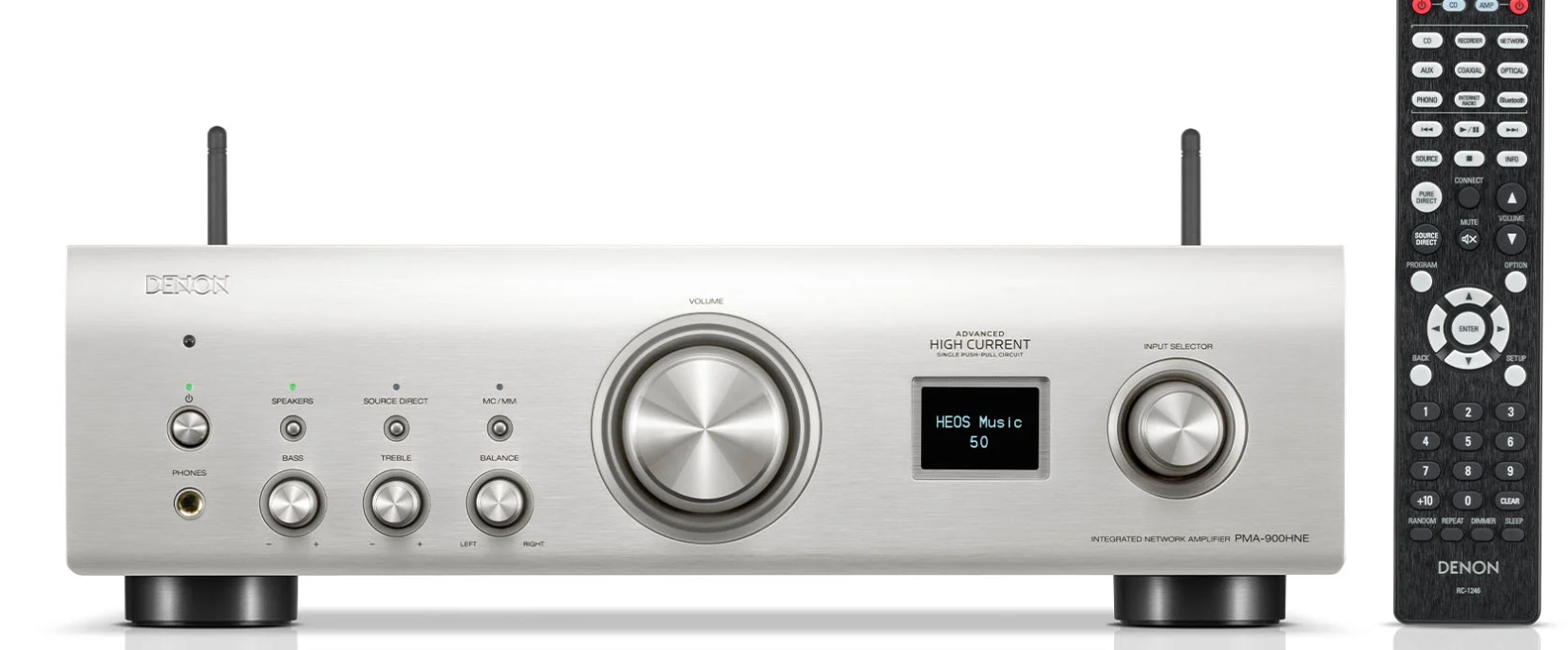 Denon PMA900HNE silver amplificatore con dac e streamer hd