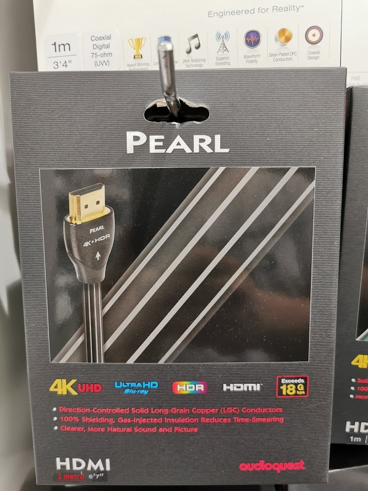 Audioquest pearl 1 metri cavo HDMI 4K UHD - HDCP 2.2 - HDR - 18 Gbps