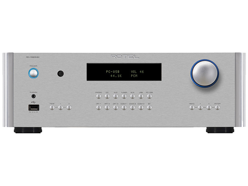Rotel RC-1590MKII silver preamplificatore stereo con convertitore D/A 32bit/384KHz