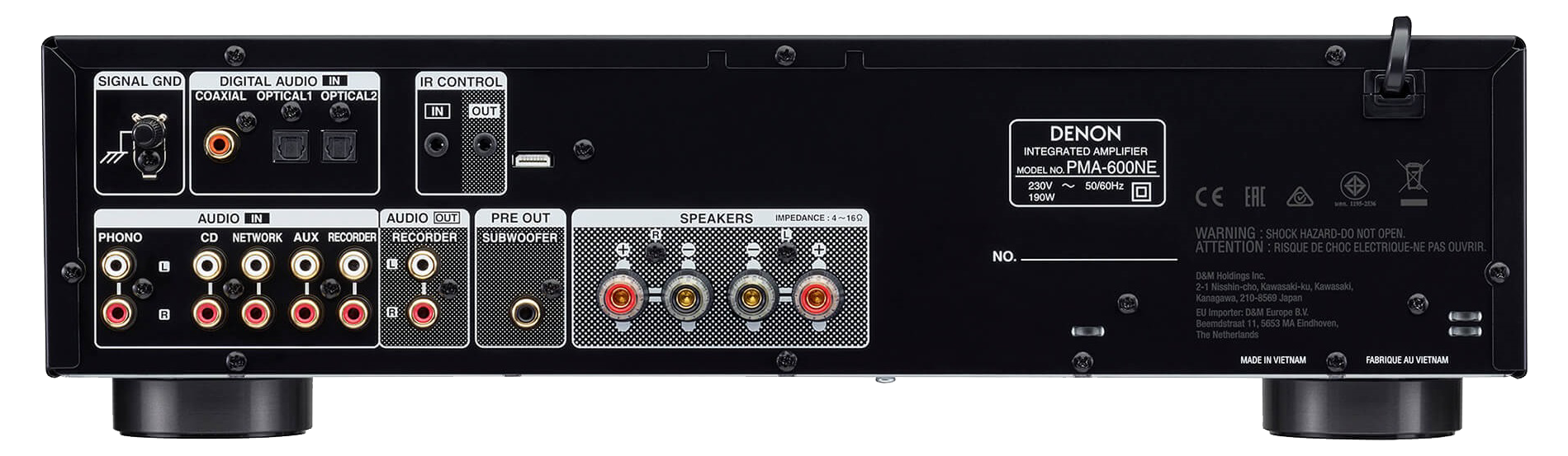 Denon PMA600NE nero integrato 2x70 watt con bluetooth e phono MM
