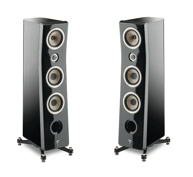 FOCAL KANTA 2 NERE DIFFUSORI DA PAVIMENTO 3 VIE IN FLAX NUOVE GARANZIA ITALIA