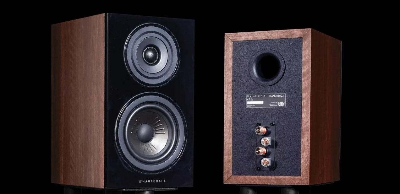 Wharfedale diamond 12.1 noce diffusori da scaffale 2 vie nuove