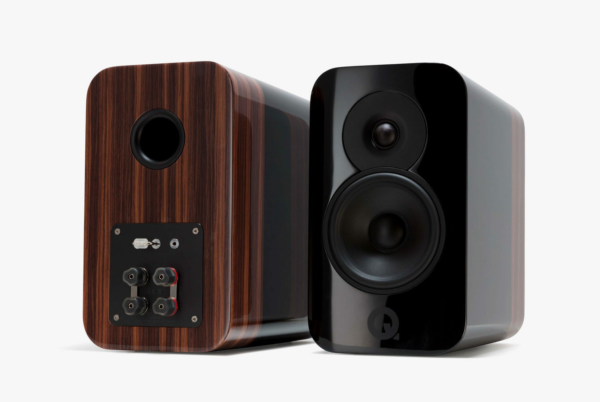 Q Acoustics concept 300 nero-palissandro diffusori 2 vie + stand tensegrity