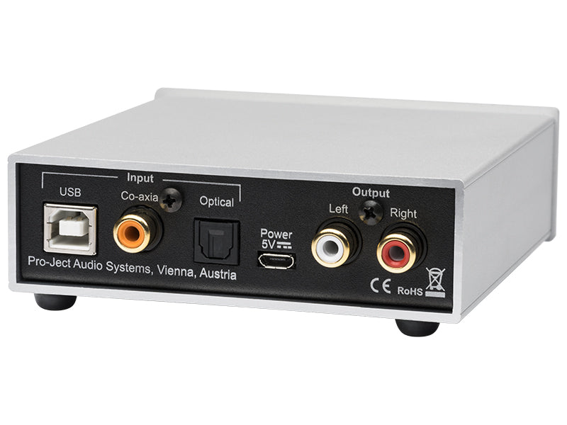 Pro-ject dac box S2+ nero Convertitore D/A Sabre ESS9038 32BIT/768KHz