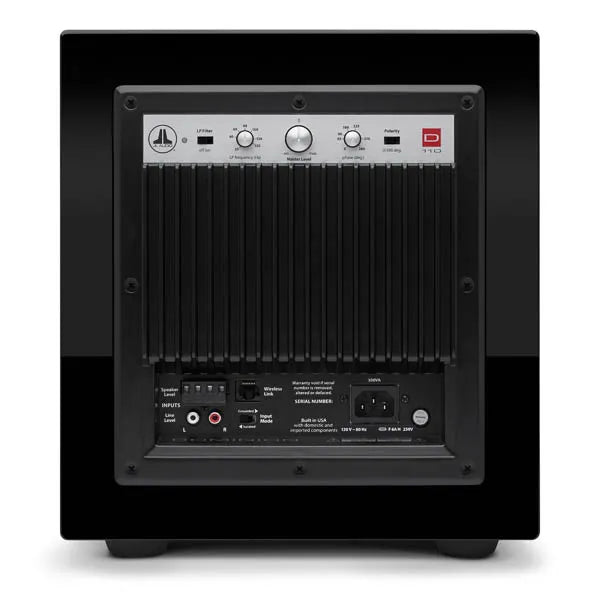 JL AUDIO D110 V2 black ash subwoofer attivo da 750 watt rms