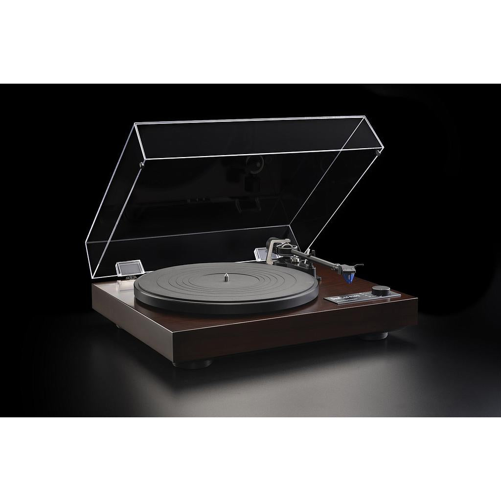 Dual CS 618Q noce Giradischi a trazione diretta con plinto in MDF