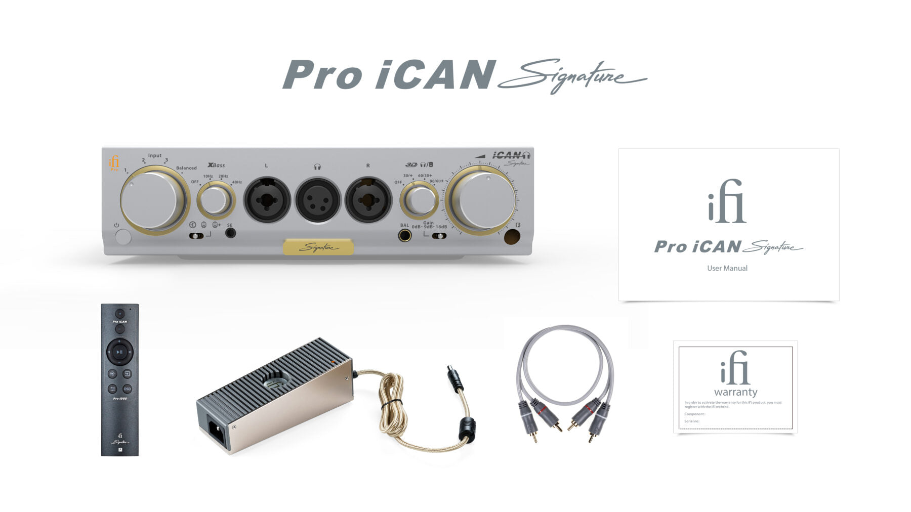 Ifi Audio Pro iCAN signature Amplificatore per cuffie analogico e preamplificatore