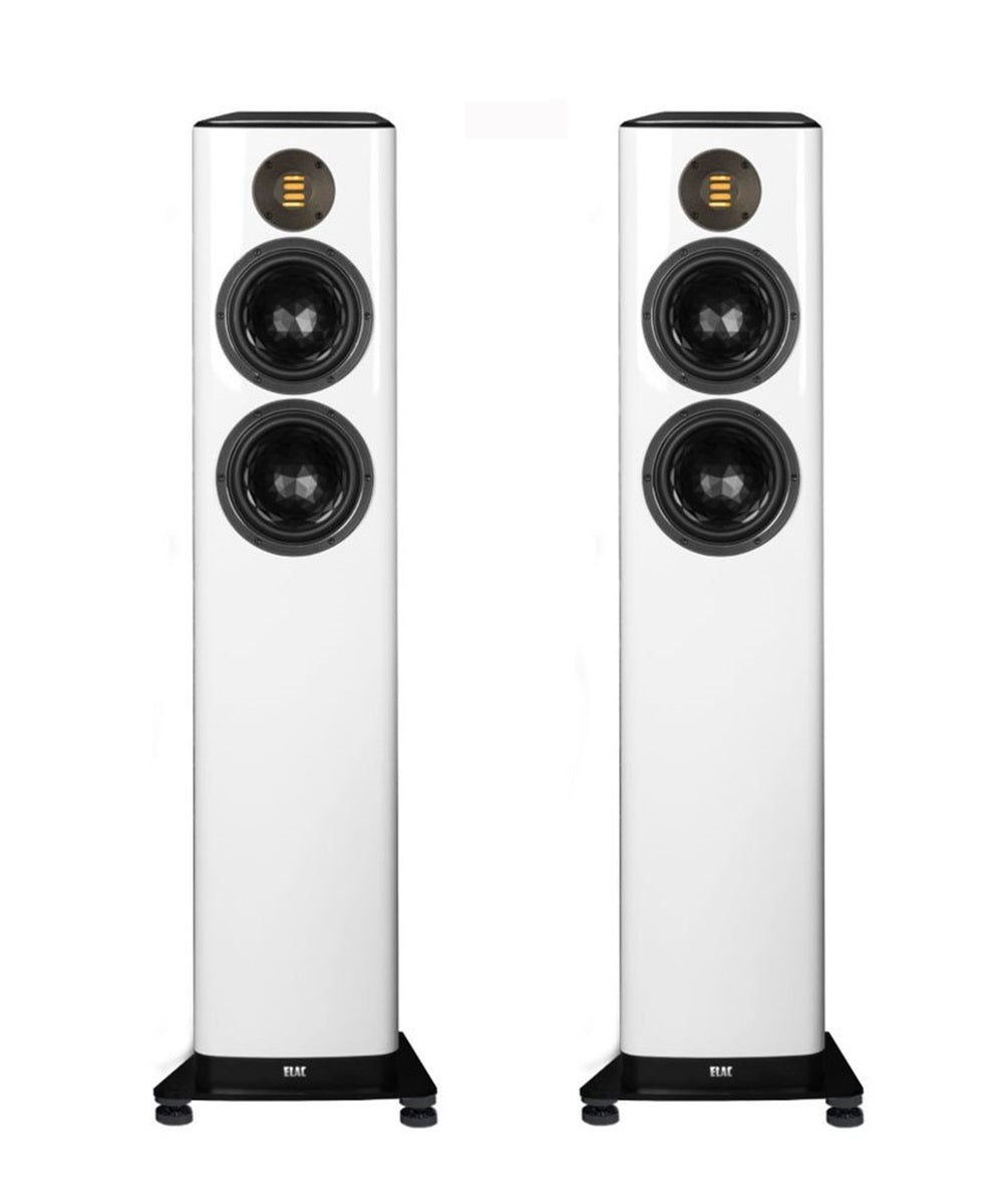 Elac Vela FS 408 bianco laccato diffusori da pavimento tweeter jet 5