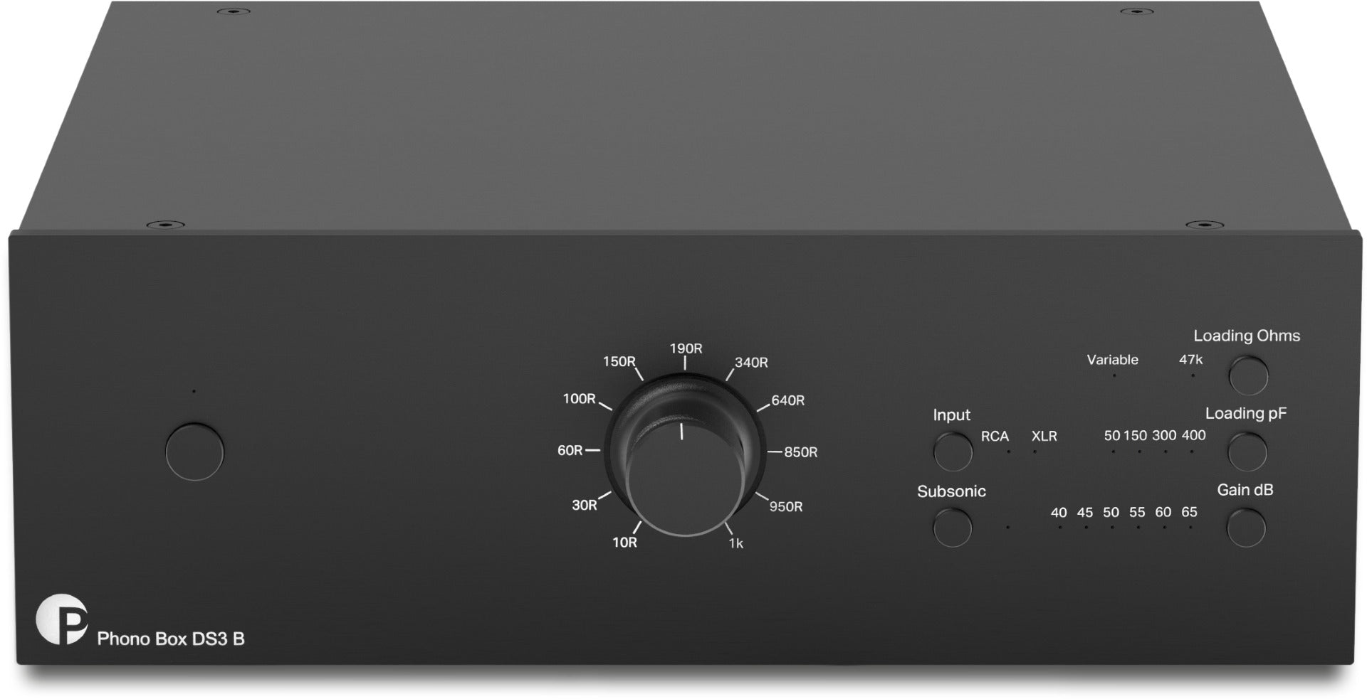 Pro-ject phono box DS3 B nero preamplificatore phono regolabile