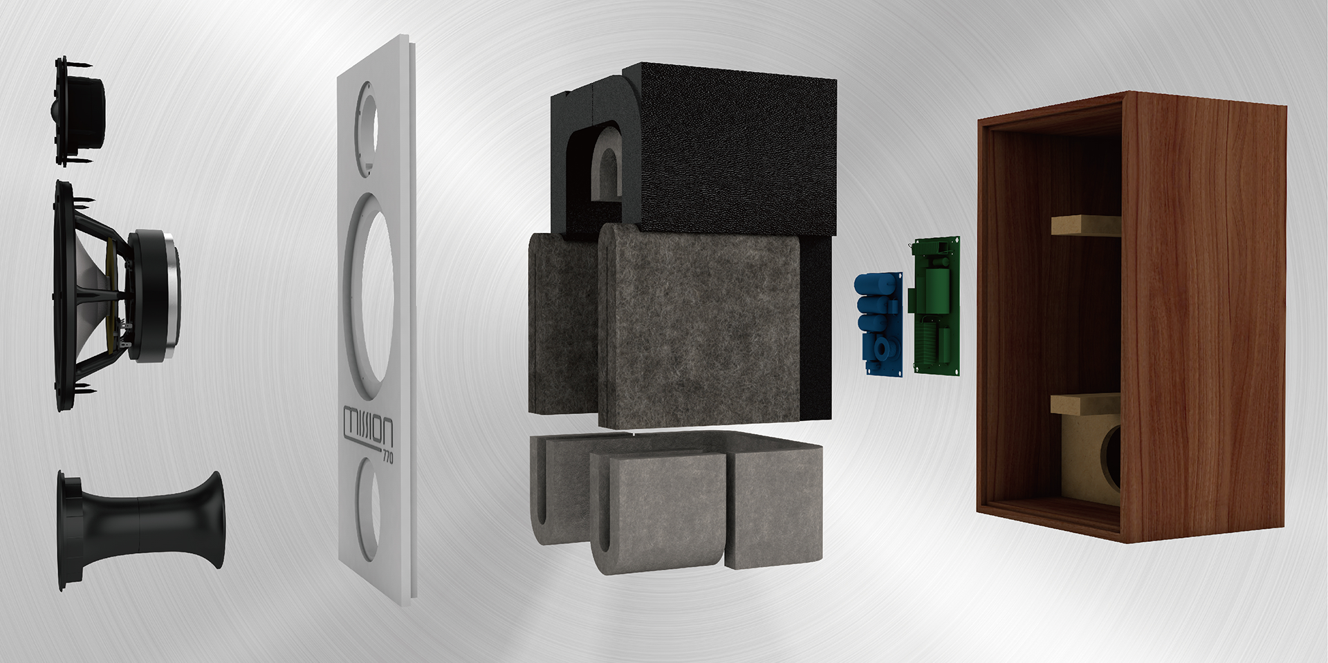 Mission 770 noce diffusori 2 vie bass reflex