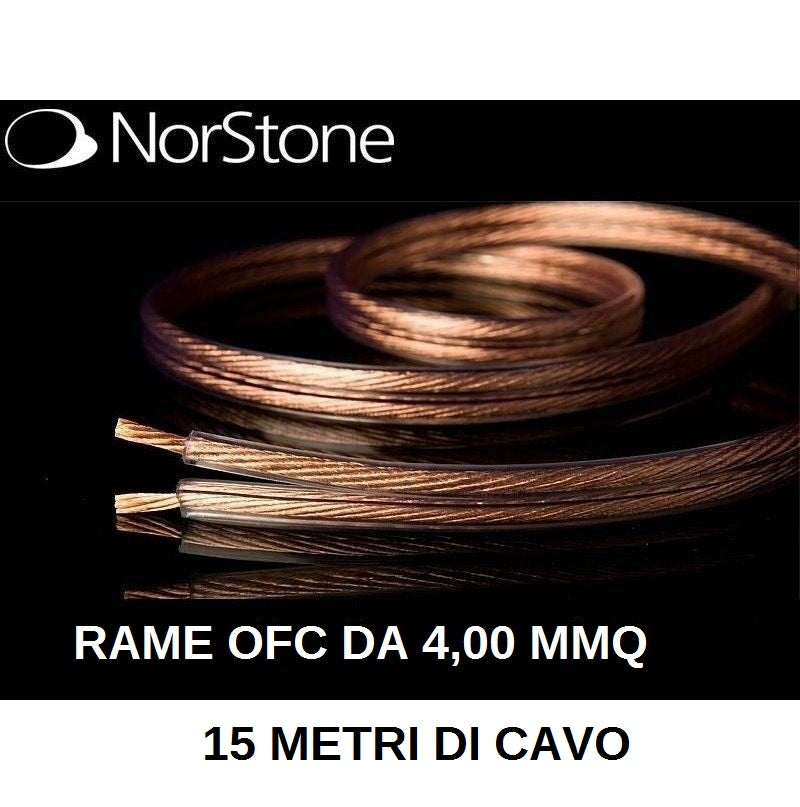NORSTONE CL 400 CAVO DA 15 MT PER ALTOPARLANTI BIPOLARE 2 x 4.00mmq