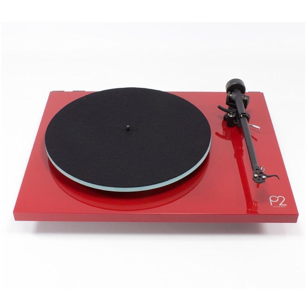 REGA PLANAR 2 ROSSO GIRADISCHI COMPLETO DI TESTINA E CAPPA NUOVO GARANZIA ITALIA