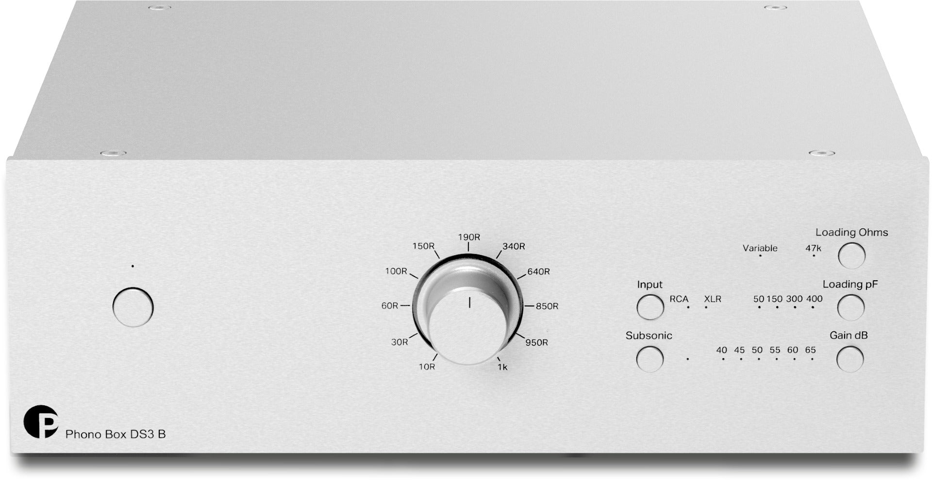 Pro-ject phono box DS3 B silver preamplificatore phono regolabile