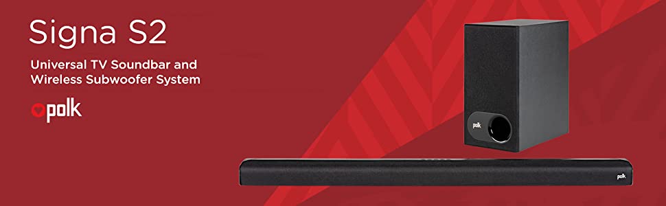 POLK AUDIO SIGNA S2 Sound Bar universale con sistema di subwoofer senza fili