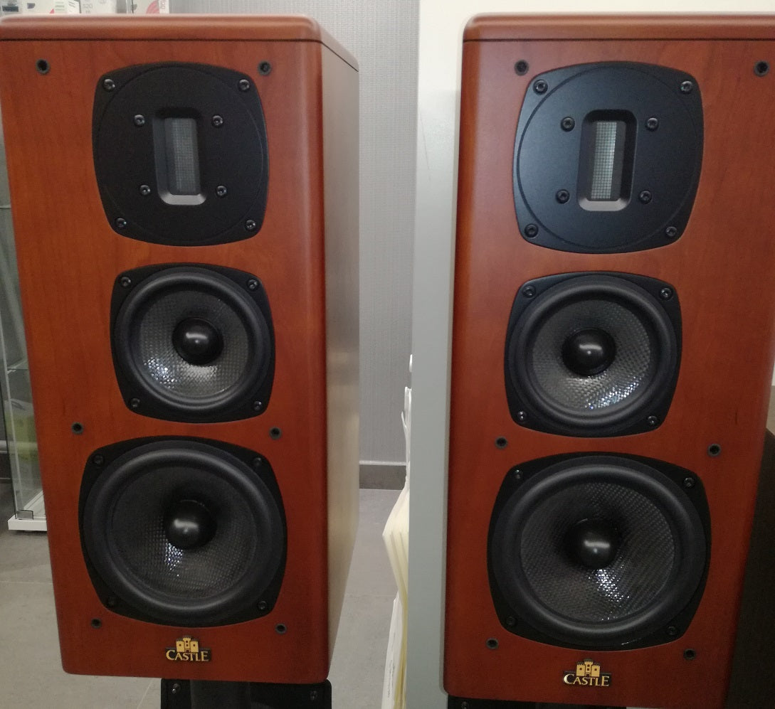 Castle Avon 2 ciliegio diffusori da scaffale 3 vie in linea di trasmissione