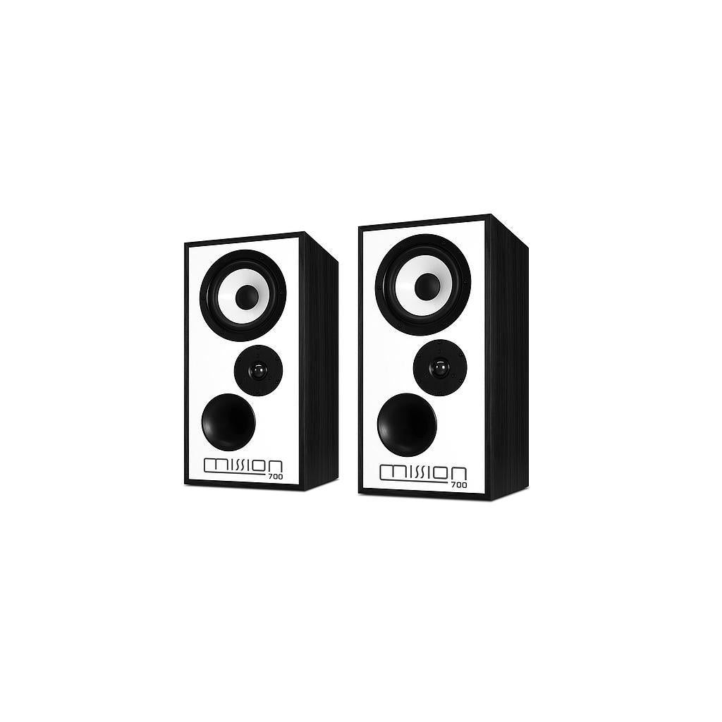 Mission 700 nere diffusori 2 vie bass reflex new 2023