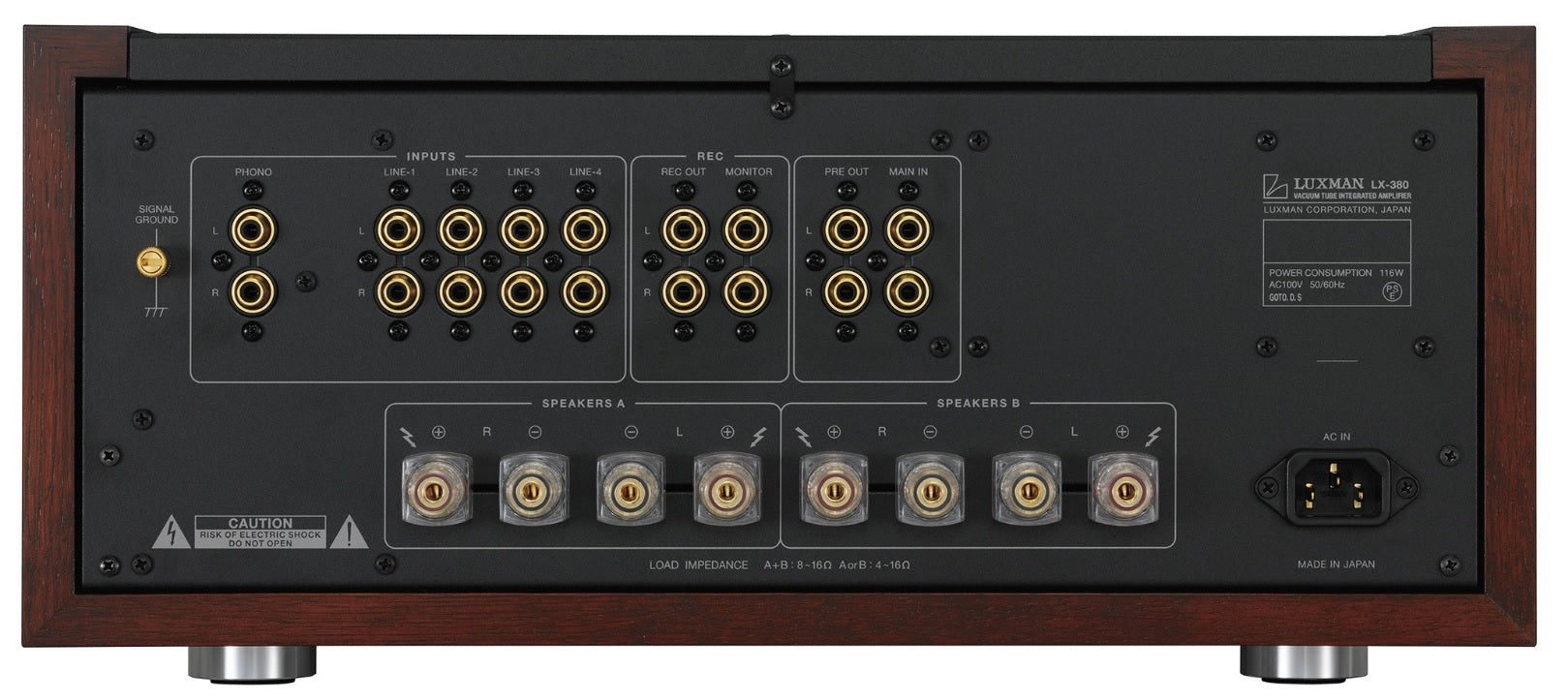 Luxman LX-380 integrato stereo Hi-End a valvole 6L6GC x 4 18W x 2